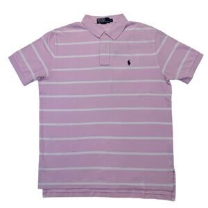 Polo by Ralph Lauren Men's Large Pink-Cotton – Classic Fit – Short Sleeve